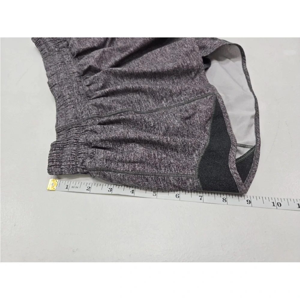Lululemon Hotty Hot Short II 2.5" Heather Lux Multi Black Gray Reflect Size 8 - Picture 9 of 9